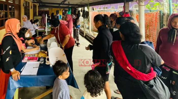 Dinkes Mimika Edukasi GERMAS dan PHBS, Posyandu Layani Ibu dan Balita di Inauga