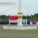 Meski Diguyur Hujan, Upacara HUT ke-81 RI di Mimika Berlangsung Khidmat, Ditutup Tarian Tradisional Papua