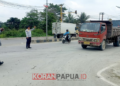Tindak Lanjuti Edaran Bupati, Dishub Mimika Tertibkan Truk Pengangkut Material