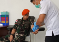 Tak Hanya Jaga Perbatasan, Satgas Pasgat Donorkan Darah untuk Warga Boven Digoel