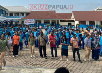 Dinkes Mimika Gelar Aksi Bergizi di SMPN 8, Cegah Anemia Sejak Remaja