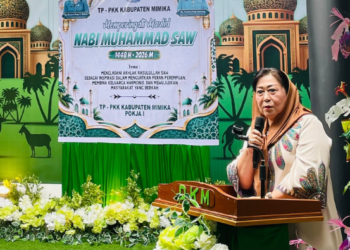 TP-PKK Mimika Peringati Maulid Nabi, Suzy Rettob Ajak Kader Teladani Akhlak Rasulullah