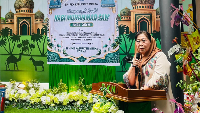 TP-PKK Mimika Peringati Maulid Nabi, Suzy Rettob Ajak Kader Teladani Akhlak Rasulullah