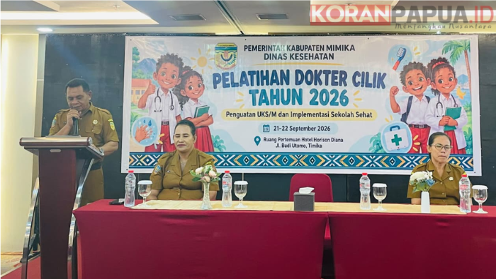 Sekolah Bukan Sekadar Tempat Belajar, Dinkes Mimika Dorong Kebiasaan Hidup Sehat Sejak Dini