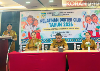 80 Siswa Mimika Dilatih Jadi Dokter Cilik, Agustina Dorong Pesan Kesehatan Menyebar