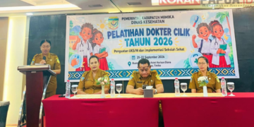 80 Siswa Mimika Dilatih Jadi Dokter Cilik, Agustina Dorong Pesan Kesehatan Menyebar