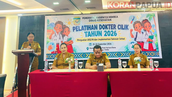 80 Siswa Mimika Dilatih Jadi Dokter Cilik, Agustina Dorong Pesan Kesehatan Menyebar