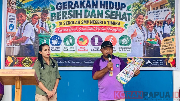 Kepala SMPN 6 Timika Minta Siswa Biasakan Hidup Sehat, Dimulai dari Diri Sendiri