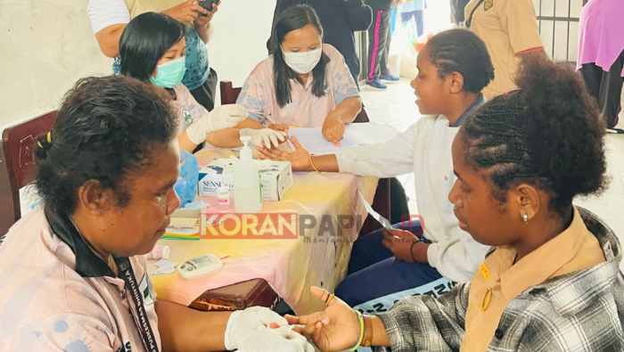 Dinkes Mimika Ajak Siswa SMPN 6 Timika Biasakan Hidup Bersih dan Sehat