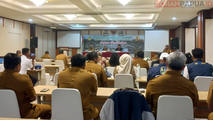 PUPR Mimika Rancang Wajah Baru Bundaran Pohon Jomblo, Bidik Ikon Kota dan Ruang Hijau
