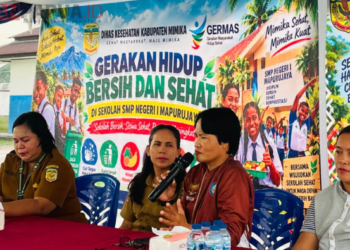 Dinkes Mimika Dorong Siswa SMP Negeri 1 Mapurujaya Biasakan Hidup Sehat