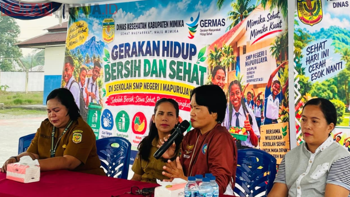 Dinkes Mimika Dorong Siswa SMP Negeri 1 Mapurujaya Biasakan Hidup Sehat