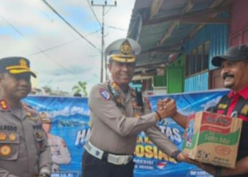 Jelang Hari Lalu Lintas Bhayangkara, Polisi Rangkul Pengemudi Ojek di Timika