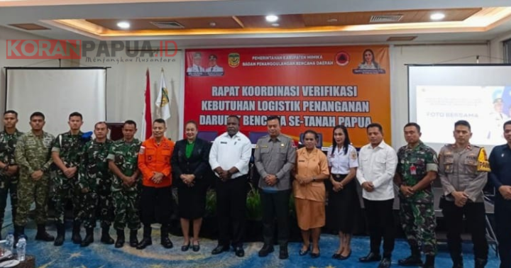Papua Tengah Perkuat Data Logistik di Timika untuk Percepat Respons Bencana