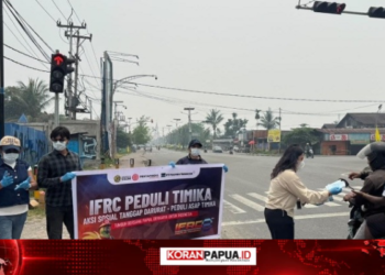 IFRC 2026 Mimika Bagikan 6.000 Masker, Siagakan Tim Medis