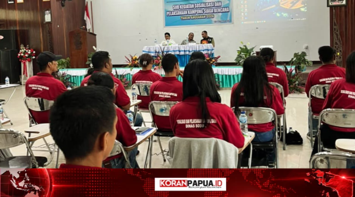 Dinsos Mimika Sosialisasikan Kampung Siaga Bencana