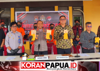 Polres Mimika Tangani 37 Laporan Narkoba hingga Oktober 2026