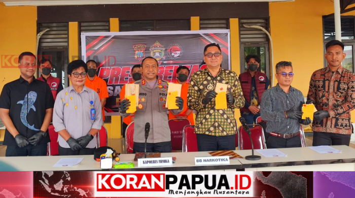 Polres Mimika Tangani 37 Laporan Narkoba hingga Oktober 2026