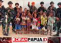 HUT ke-79 Korpasgat, Satgas Pasgat Berbagi Sembako dengan Warga Perbatasan Bomakia