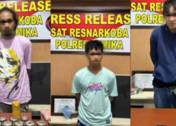 Polres Mimika Bongkar Peredaran Sabu, 39 Paket Disita dan Tiga Pria Ditangkap