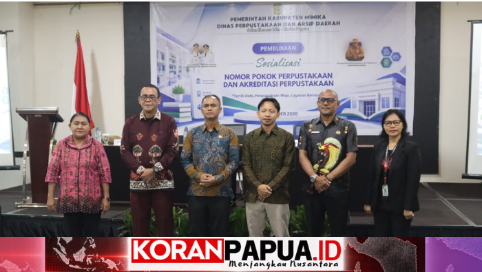 100 Pengelola Perpustakaan Mimika Didorong Urus NPP dan Akreditasi