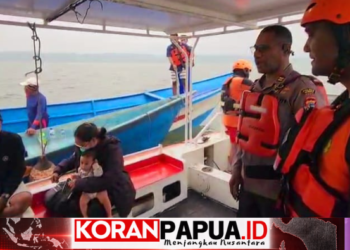 Tujuh Penumpang Long Boat Diselamatkan SAR setelah Kehilangan Arah di Perairan Timika