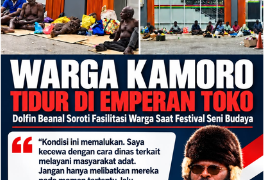 Dolfin Beanal Kecam Pelayanan Festival Budaya Mimika: Warga Kamoro Tidur di Emperan Toko
