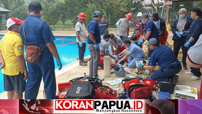 Pastor Ditemukan Tak Sadarkan Diri di Dasar Kolam Renang Kuala Kencana, Nyawanya Tak Tertolong