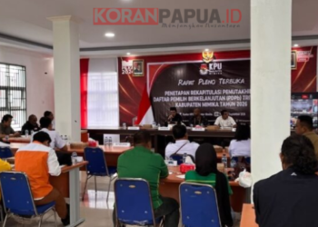 KPU Mimika Tetapkan 228.681 Pemilih, Ribuan Warga di Kawasan Perumahan Jadi Perhatian