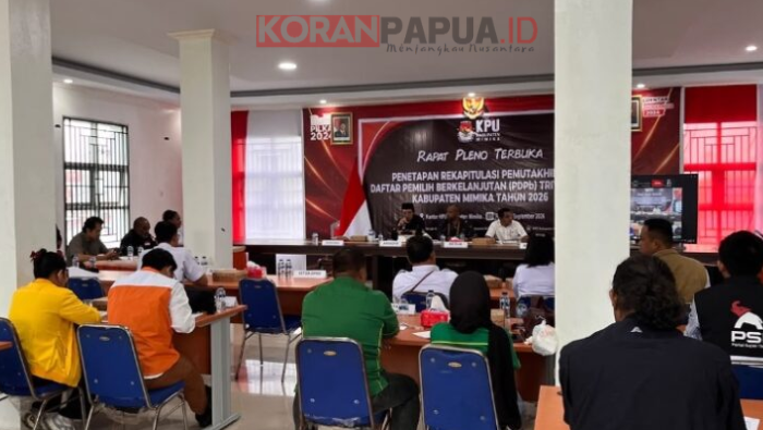 KPU Mimika Tetapkan 228.681 Pemilih, Ribuan Warga di Kawasan Perumahan Jadi Perhatian
