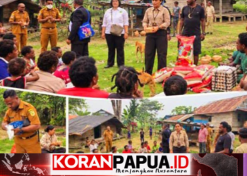 Temui Pengungsi Asal Jila, Kadistrik Mimika Baru Pastikan Kebutuhan Warga