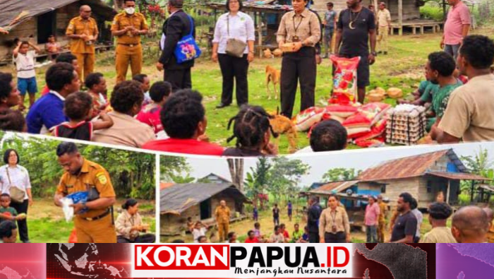 Temui Pengungsi Asal Jila, Kadistrik Mimika Baru Pastikan Kebutuhan Warga