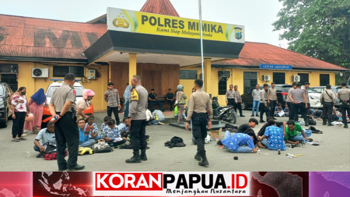 Polres Mimika Amankan 27 Pelajar Saat Jam Sekolah, Beberapa Kedapatan Bermain Judi