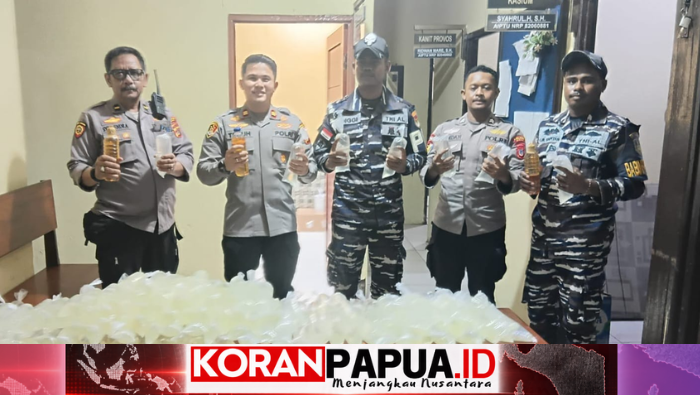 100,8 Liter Sopi Diamankan dari Penumpang KM Tatamailau di Pomako