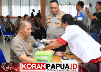Donor Darah HUT ke-75 Humas Polri, Polda Papua Kumpulkan 84 Kantong