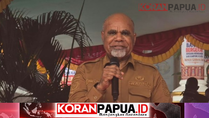 HUT ke-30 Mimika, Deinas Geley Ajak Warga Bangun dengan Hati