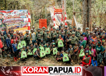 Jembatan Merah Putih Ugimba Diresmikan, Buka Akses Warga di Pedalaman Intan Jaya