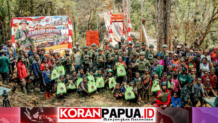 Jembatan Merah Putih Ugimba Diresmikan, Buka Akses Warga di Pedalaman Intan Jaya