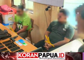 Polisi Amankan Dua Pria, Satu Tersangka Kasus Amunisi Ilegal di Jayapura