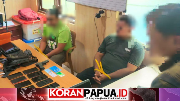Polisi Amankan Dua Pria, Satu Tersangka Kasus Amunisi Ilegal di Jayapura
