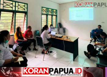 Monev Puskesmas Wakia, Dinkes Mimika Bahas Capaian dan Kendala Program