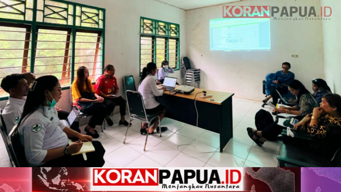 Monev Puskesmas Wakia, Dinkes Mimika Bahas Capaian dan Kendala Program